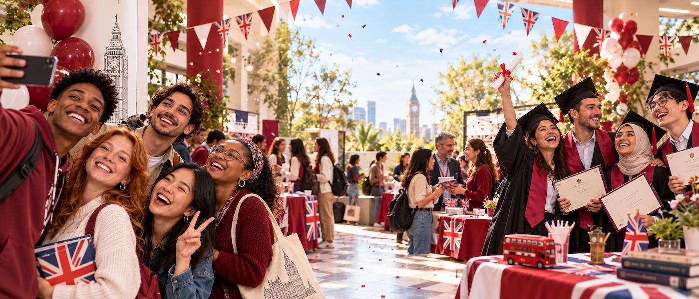 Celebración de los estudiantes de BEC
